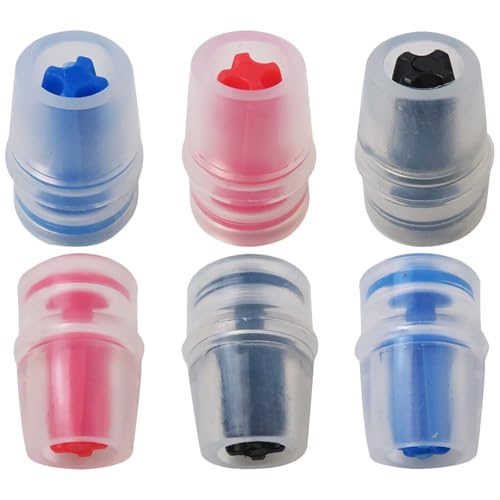 6Pcs Hydration Pack Bite Valve Sheath Safe Nozzle Mouthpiece Replacement Bite Valve Sheath Compatible for Water Bladder Reservoirs Hydration Fit Reservoirs of Varying Capacities, Color