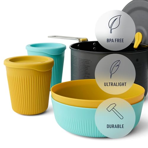 Sea to Summit Frontier Ultralight One Pot Cook Set - style: 2-person (Pot, 2 X Bowls, 2 X Cups)