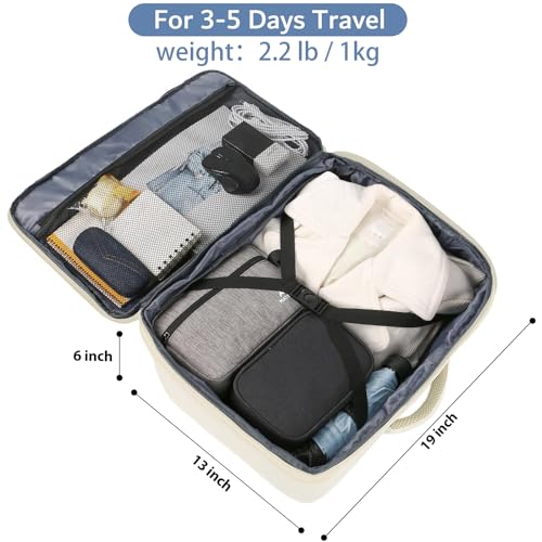 MATEIN Beige Travel Backpack Women, Carry on Bag with Hidden Shoulder Strap | Expandable Weekender Daypack, Large Capacity, Adjustable Shoulder Strap, Lightweight, Waterproof, Anti-Theft, Travelling Gift - color: Light Beige, size: X-Large