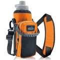 Arca Gear 40 oz Hydro Carrier - Insulated Water Bottle Sling w/Carry Handle, Shoulder Strap, Wallet and Two Pouches - The Perfect Flask Accessory (Sunrise Orange) - color: Sunrise Orange