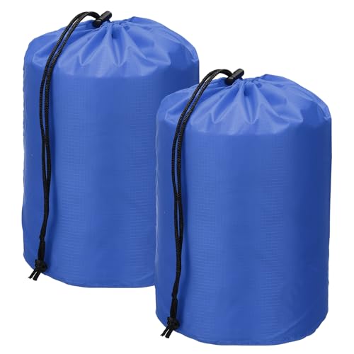 Drawstring Bag with Toggle, Cinch and Ditty Pouch Portable Outdoor Products Ditty Bag 4x8 & 2Pcs & Dark Blue - Fit For(Backpacking/Camping/Traveling) - color: Dark Blue, size: 4x8"