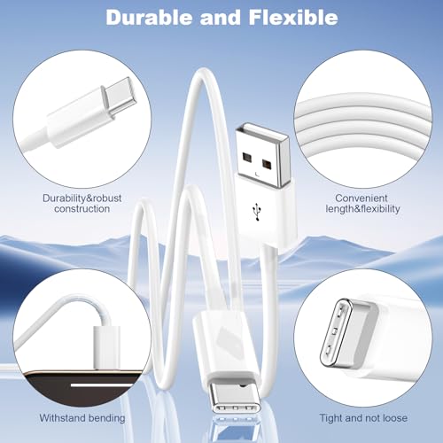 Car Carplay Cable for iPhone 17 Pro Max/Air/16/15 Pro Max/Plus/16e Cables,2Pack USB A to USB C for iPhone USB C Cord,USB C Cable for iPad Pro/iPad Air Android Charger Cord Type-C Charging Cable 3FT - color: White, size: 3FT