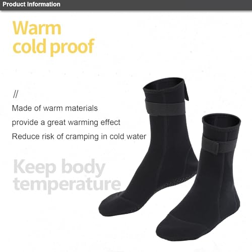 SUJAYU 3mm Neoprene Socks Dive Socks Water Socks, Waterproof Diving Socks Scuba Socks Fin Socks Foot Covers for Swimming - size: XX-Large