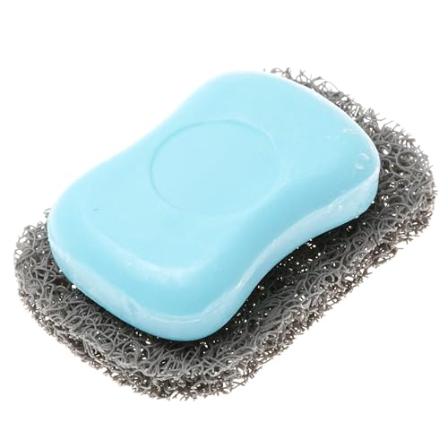 Snowkingdom 4 Pack Gray Soap Saver for Bar Soaps Draining Lift Pad 2.9" x 4.5" PVC Non-BPA Non-Slip Durable - color: Gray