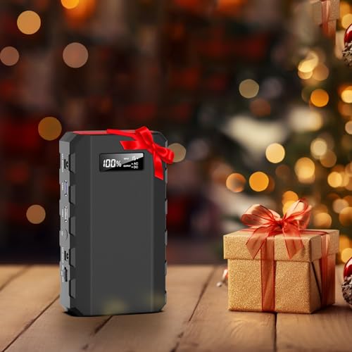 Portable Power Station with AC Outlet 120V, 24000mAh Laptop Charger Bank - color: Black