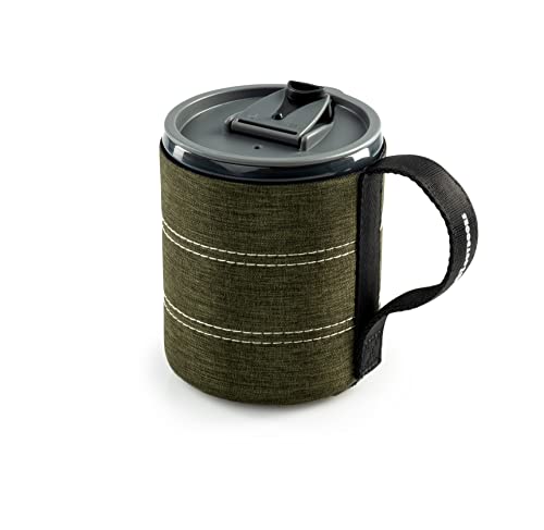 GSI Outdoors Infinity Backpacker Mug I Lightweight, BPA-Free Coffee Cup for Travel, Camping Gear, Backpacking and Outdoors - 17 oz. - color: Heathered Green