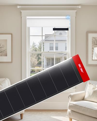 1PCS Solar Panels 3.4W 6V Charge for Motorized Blinds with USB-C Connector for Lithium Battery Operated Shades