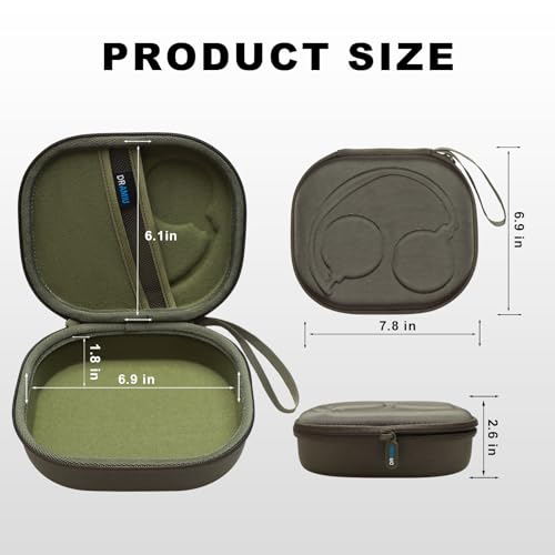 Hard Case for Bose QuietComfort, QC, QC 45 Headphone, Army Green | Compatible with Bose QC Ultra, QC 35, QC 35 II, QC45 SE, QC SE Over Ear Noise Cancelling Headphones, Travel Storage Bag - color: Army Green