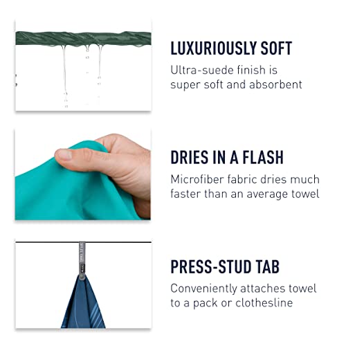 Sea to Summit Drylite Towel, Lightweight Camping and Travel Towel - color: Sage Green, size: Small