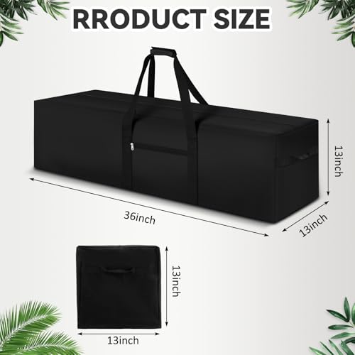 1 Pcs 36 x 13 x 13, 100 L Versatile Large Duffle Bag, Black | Large Camping Tent Storage Bag, Heavy Duty Waterproof Oxford Duffel for Travel, Moving, Sports Equipment, Household Storage - color: Black, size: 36 x 13 x 13 Inch, 100 L