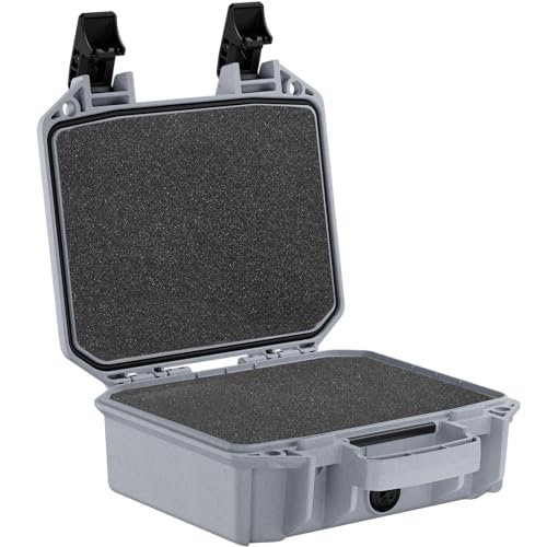 Pelican Vault V100 Hard Case (Camera, Pistol, Gear, Equipment) - color: Grey, style: With Foam