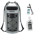 Piscifun Dry Bag, Waterproof Floating Backpack 10L/20L/30L/40L | Waterproof Phone Case, Adjustable shoulder straps, Roll-top closure keeps gear dry, Ideal for Boating, Kayaking, Fishing - color: Grey, style: 40l