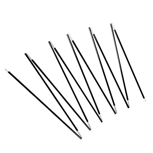 Aluminum Tent Poles Replacement, Black Pre-Assembled Tent Pole, 7001 T6 Heated Camping Tent Rod - color: 14ft 8.7 in 2 Poles