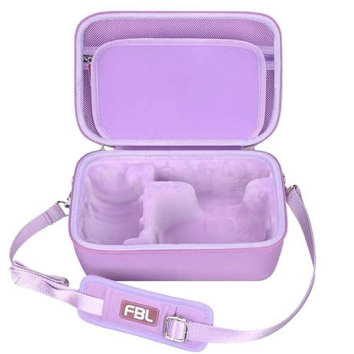 FBLFOBELI EVA Camera Case for Canon EOS Rebel T7/T8i/T5/R50/R100 | Hard EVA Shell, Shockproof & Water-Resistant, Custom Molded Interior, Detachable Shoulder Strap, Travel Storage Bag, Purple - color: Purple