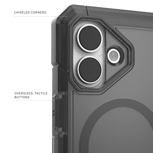 URBAN ARMOR GEAR UAG Designed for iPhone 17 Case Trooper - Compatible with MagSafe Full Body with Port Protection Transparent Military Grade Protective Cover, Ash - color: Trooper - Ash