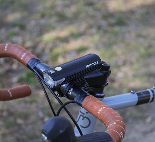 CATEYE AMPP USB Rechargeable Bike Light | Commuters, Road Cyclists & Mountain Bikers, Day & Night Riding Modes, IPX4 Waterproof, Tough & Durable - style: Ampp1700