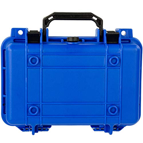 Eylar Protective Gear and Camera Hard Case Waterproof Dry Box with Foam 11.6 Inch 8.3 Inch 3.8 Inch (Blue) - color: Blue