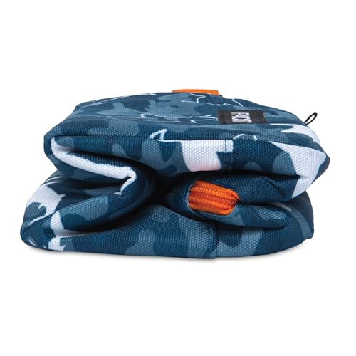 PackIt Freezable Snack Box, Camo Shark, Built with ECOFREEZE Technology, Collapsible, Reusable, Zip Closure with Buckle Handle, Great for Fresh Snacks on the go (Pack of 12) - color: Camo Sharks