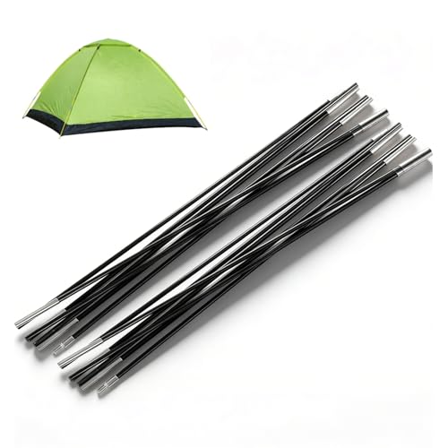Fiberglass Tent Poles, 3.96m Tent Poles Replacement for 3-4 People Lightweight Camping Support Rod Awning Frame Kit Easy to Install for Hiking Outdoor Camping Backpacking