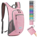 G4Free 10L/15L Hiking Backpack Lightweight Packable Hiking Daypack Small Travel Outdoor Foldable Shoulder Bag - color: Pink Checkered, size: 10L