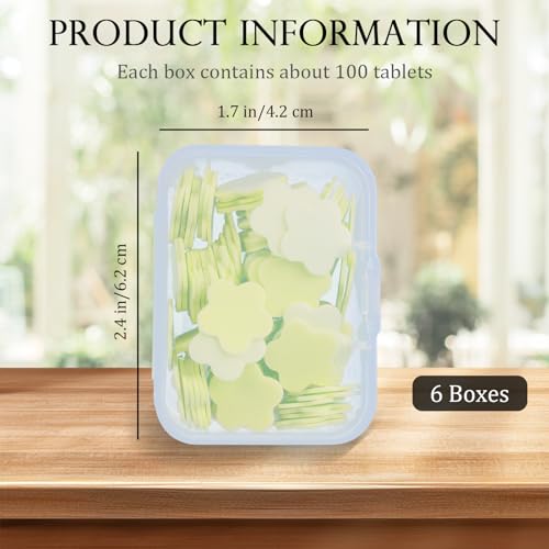 Paper Soap Sheets for Travel, 6 Different Scented Soap Sheets for Traveling Disposable Soluble Petal Camping Personal Care Products Compatible with Outdoor Camping Hiking