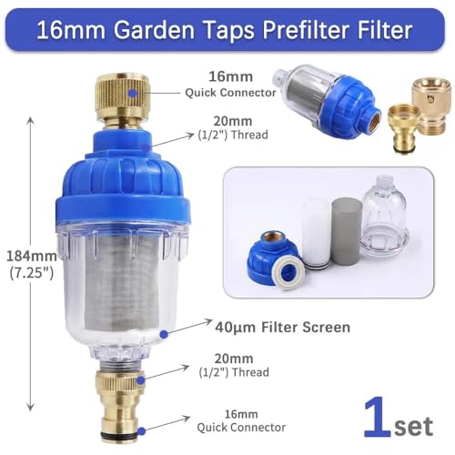 Portable Caravan Water Tank Pre-Filter – Outdoor RV Faucet Gravity Fill, Impurity External Purifier for Camping & RV Accessories
