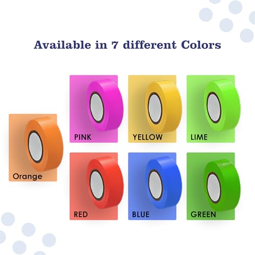 SINGHAL 5 Pack Orange Flagging Tape, 1" x 750 ft Length – Highly Visible Survey Tape for Marking & Barricading | Non-Adhesive Trail & Tree Marking Tape
