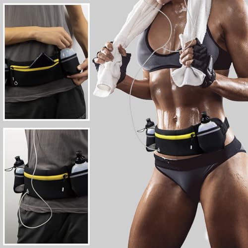 Running Water Bottle Handheld Plastic Flask Hydration Vest Packs Waist Belt Replacement for Runners Marathon Cycling Hiking - color: 01 Water Bottles - 280ml/9.5oz - 2 Packs
