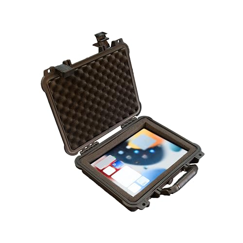 MEIJIA All Weather Waterproof Hard Camera Case,Hard Case,With Customized Fit Foam Included, Elegant Black,Fit for Drones,camera,lens (13.39"x11.61"x3.93") - size: 13.39" x 11.61" x 3.93"
