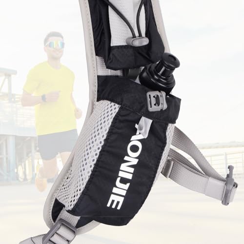 Azarxis Running Water Bottles Flask BPA Free Leakproof Hydration Vest Packs Waist Belt Replacement for Triathlon Marathon Hiking Cycling Climbing Runner - color: #1 280ml / 9.5oz - 2 Pack