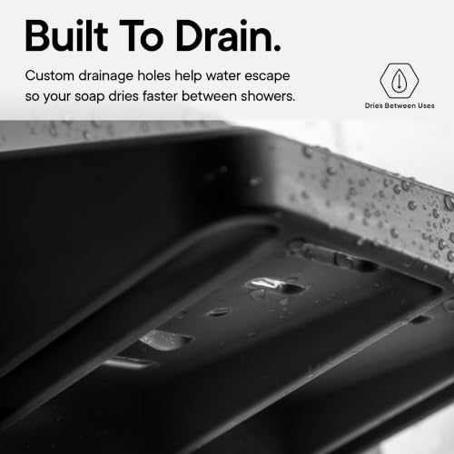 TOOLETRIES The Benjamin Soap Holder for Shower - Charcoal