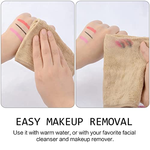 SINLAND Microfiber Facial Cloths Fast Drying Washcloth 12inch x 12inch (10pack, Cream) - color: Cream, size: 1 Count (Pack of 10)