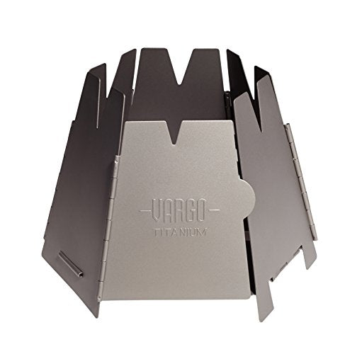 Vargo Hexagon Backpacking Wood Stove - Stainless Steel Camping Stove for Outdoor Cooking and Survival - color: Silver