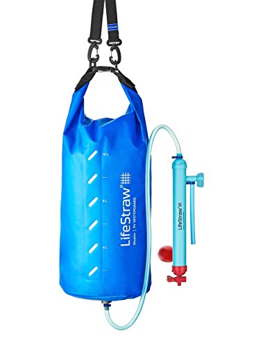 LifeStraw Mission Gravity-Fed Water Purifier, High-Volume, 12 L, Blue | Water Purification System, High-Volume Gravity-Fed Purifier for Camping and Emergency Preparedness, 12 Liter