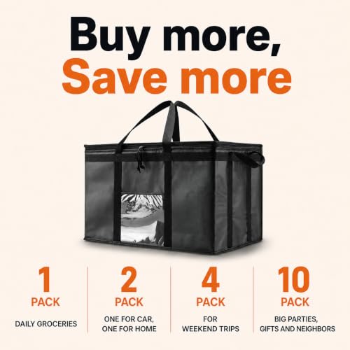 NZ home Insulated Food Bag, Portable Cooler Tote (3XL, Blue, 1 Pack) - color: Blue, size: 3XL