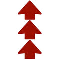 LiteMark Reflective Red Trail Marking Arrow Stickers, 2 Inch Arrow Decals for Exit Route, Pipe Marking, Trail Stakes - Pack of 3 Pcs - color: Red, size: Pack of 3 Pcs