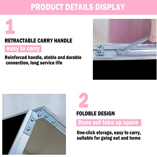 Portable Folding Table - Small Outdoor Folding Table, Suitable for Travel, Camping, Beach, Barbecue, Picnic, Party, Patio (Black) - color: Black
