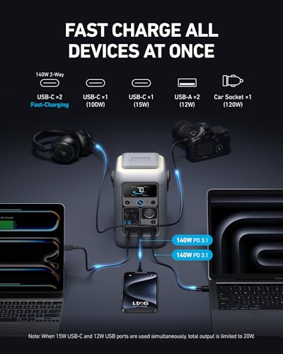 Anker SOLIX C300 DC Portable Power Station, 288Wh, 300W, Outdoor Camping - style: C300 DC