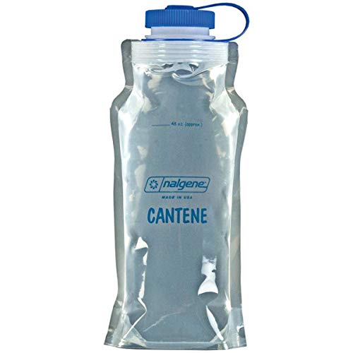 Nalgene Wide Mouth Cantene (48-Ounce) | BPA-Free, Durable & Lightweight, Leak Proof, Dishwasher Safe, Large Reusable Plastic Bottle for Hiking, Gym, Work & Travel