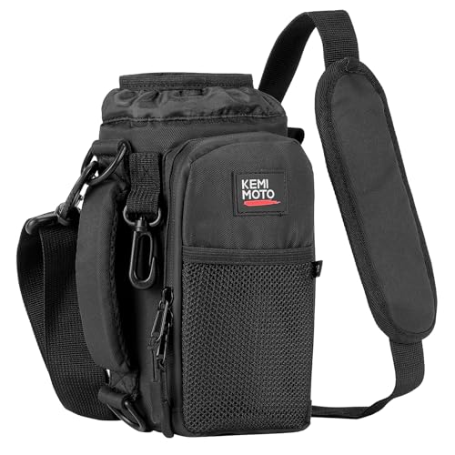 KEMIMOTO Water Bottle Holder Bag, Water Bottle Carrier with Adjustable Shoulder Strap, Water Bottle Pouch Holder for Hiking, Compatible with YETI Stanley SLM 32 oz, 40 oz - size: Elastic Band-40 oz
