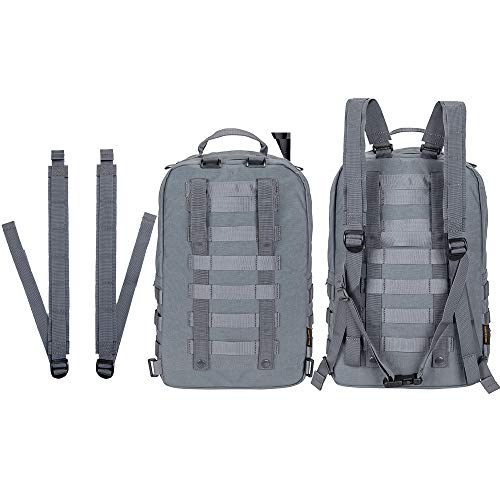EXCELLENT ELITE SPANKER Outdoor Hydration Backpack Bundle Packs Water Bladder Carrier for 3L Water Bladder(Grey) - color: Grey