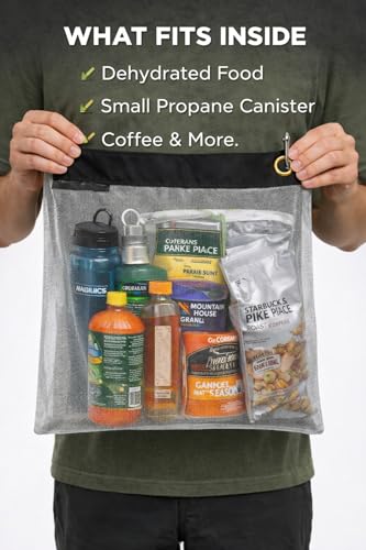 Rodent Proof Bear Bags - Ultralight Stainless Steel Mesh Bag for Camping Food Storage - Sturdy and Rust-Resistant Sack with Lock and Grommet For Easy Hanging - size: Medium
