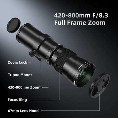 420-800mm Super Telephoto Manual Lens F/8.3-16