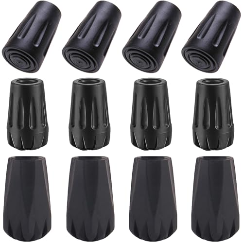 Amzlike Extra Thick and Wear ResistingTrekking Pole Tip Accessories Set Hiking Pole Rubber Tips Replacement