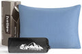 Ivellow Memory Foam Travel Pillow Compressible Camping Pillow for Sleeping Shredded Memory Foam Pillow Compact Firm Supportive Travel Pillow for Adults Kids Outdoor Hiking Essential Gear Blue-S | Compact shredded memory foam pillow,medium firm support, so