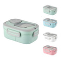 40oz Adult Bento Box with Multiple Compartments, Food - grade PP, Built - in Handle, Leak - Proof, Microwave & Refrigerator Safe (Green) - color: Green