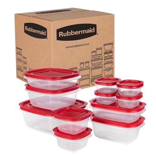 Rubbermaid EasyStore Rectangle and Square Containers, 22-Piece Set, Food Storage Containers with Lids - size: 22-Piece