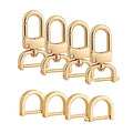 4pcs Detachable Snap Hook Swivel Clasp with 4pcs D-Rings Screw in Shackle for DIY Purse Strap Replacement (Gold,3/4 inch) - color: Gold, size: 3/4 inch