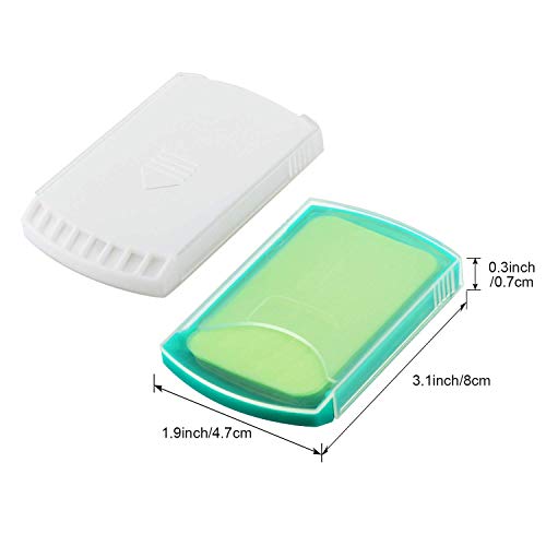 HongyiTime 2 Boxs (100 Sheets) Hand Washing Soap Sheets for Outdoor Travel,Portable Camping Hand Soap,Hiking Washing Hand Bath Paper Soap for Travel,BBQ,Party,School,Girls - color: GreenWhite