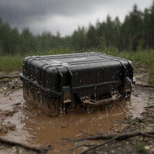 MEIJIA Portable All Weather Waterproof Camera Case with Customized Fit Foam,Fit Use of Drones,Camera,Equipments,Pistols,Elegant Black(18.3 ”x14.57”x8.66”) - size: 18.3" x 14.57" x 8.66"
